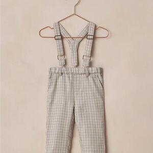 Kids French blue Suspender Pants